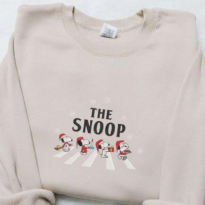 The Snoop The Beatles Christmas Embroidered Shirt Disney Characters Embroidered Hoodie Best Christmas Gifts For Family