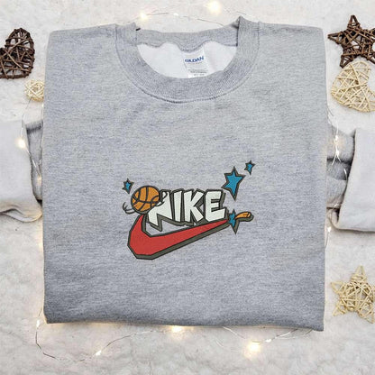 Basketball Smash x Nike Embroidered Shirt Sports Embroidered Hoodie Best Gift Idea