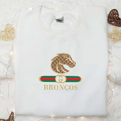 Boise State Broncos x Gucci Embroidered Shirt NCAA Sports Embroidered Hoodie Best Gift Idea