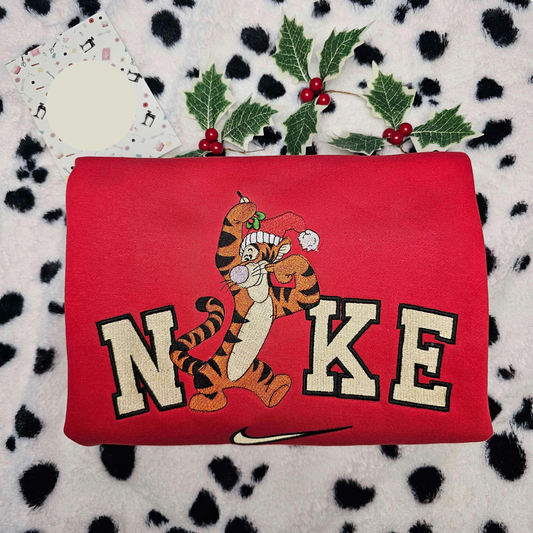 Tigger Christmas Disney Characters Embroidered Shirt, Best Christmas Gift Ideas For Family