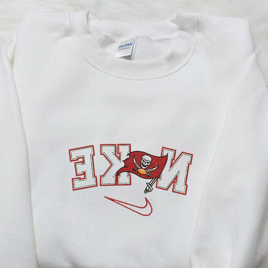 Tampa Bay Buccaneers x Nike Reverse Embroidered Shirt NFL Sports Embroidered Hoodie Best Fandom Gift Ideas