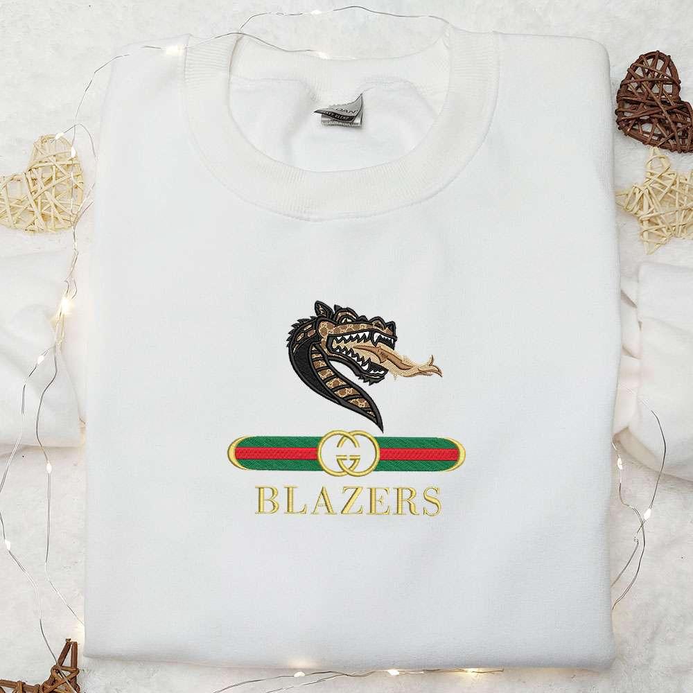 UAB Blazers x Gucci Embroidered Shirt NCAA Sports Embroidered Hoodie Best Gift Idea