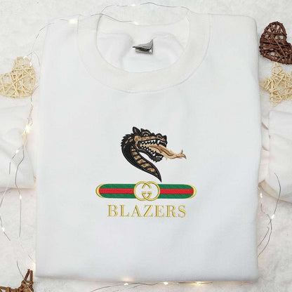 UAB Blazers x Gucci Embroidered Shirt NCAA Sports Embroidered Hoodie Best Gift Idea