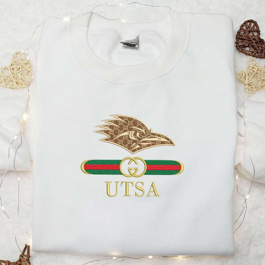 UTSA Roadrunners x Gucci Embroidered Shirt NCAA Sports Embroidered Hoodie Best Gift Idea