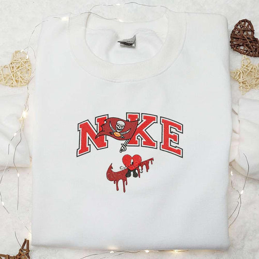 Tampa Bay Buccaneers Bad Bunny x Nike Embroidered Shirt NFL Sports Embroidered Hoodie Best Gift Idea