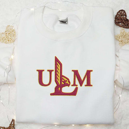 UL Monroe Warhawks Embroidered Shirt NCAA Sports Embroidered Hoodie Best Gift Idea
