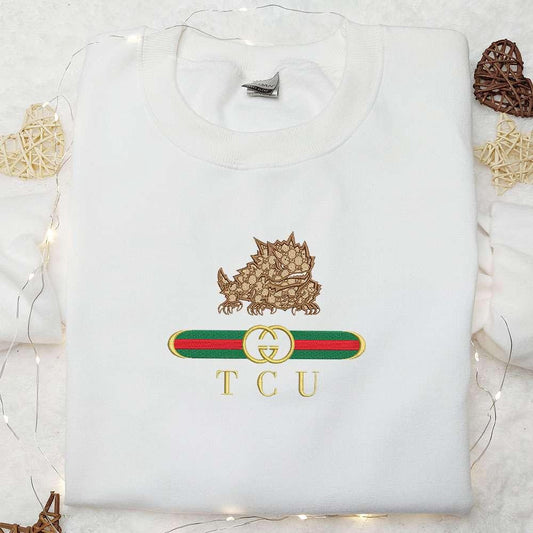 TCU Horned Frogs x Gucci Embroidered Shirt NCAA Sports Embroidered Hoodie Best Gift Idea