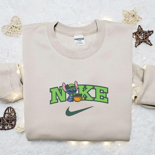 Stitch St Patricks Day Embroidered Shirt Inspired Movie Shirt Best Gift Idea For Family