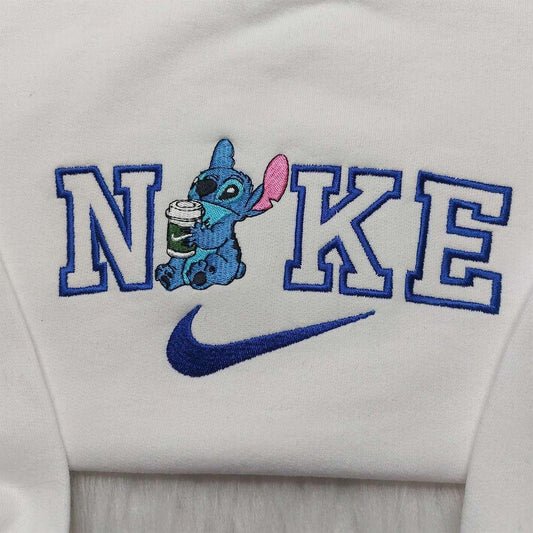 Stitch Nike Embroidered Shirt Nike Inspired Embroidered Shirt Disney Family Shirts