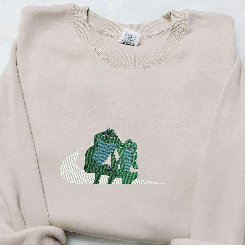 Tiana And Naveen Frogs Disney Characters Embroidered Shirt Inspired Movie Shirt Best Gift Idea For Family