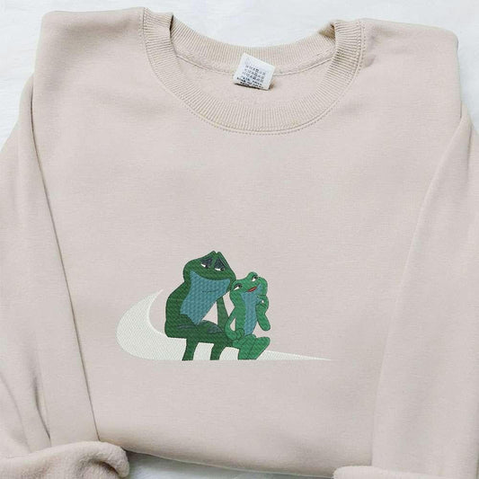 Tiana And Naveen Frogs Disney Characters Embroidered Shirt Inspired Movie Shirt Best Gift Idea For Family