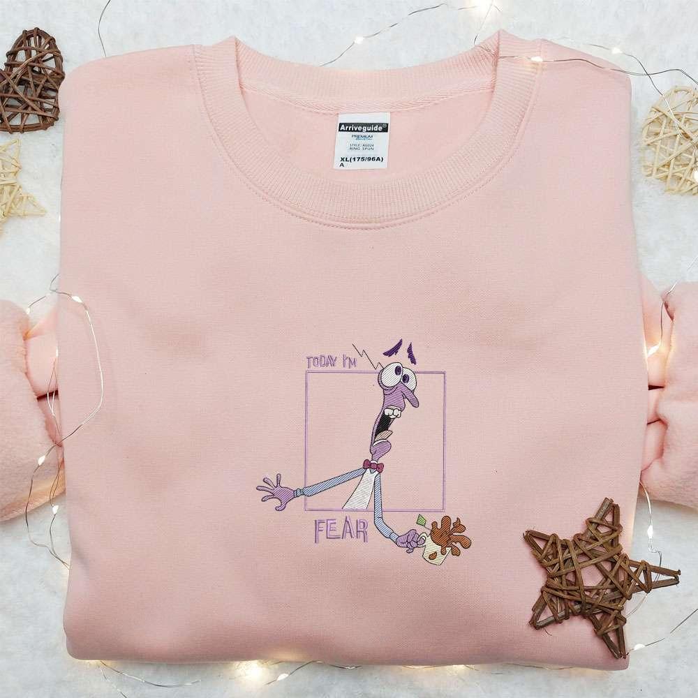 Today Im Fear Inside Out Box Team Embroidered Shirt  Inspired Movie Shirt Best Gift Idea For Family