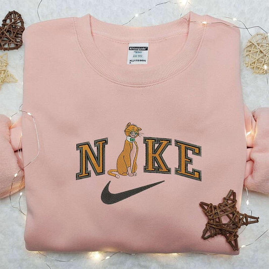 Thomas OMalley x Nike Embroidered Sweatshirt The Aristocats Disney Embroidered Shirt Nike Inspired Embroidered Shirt