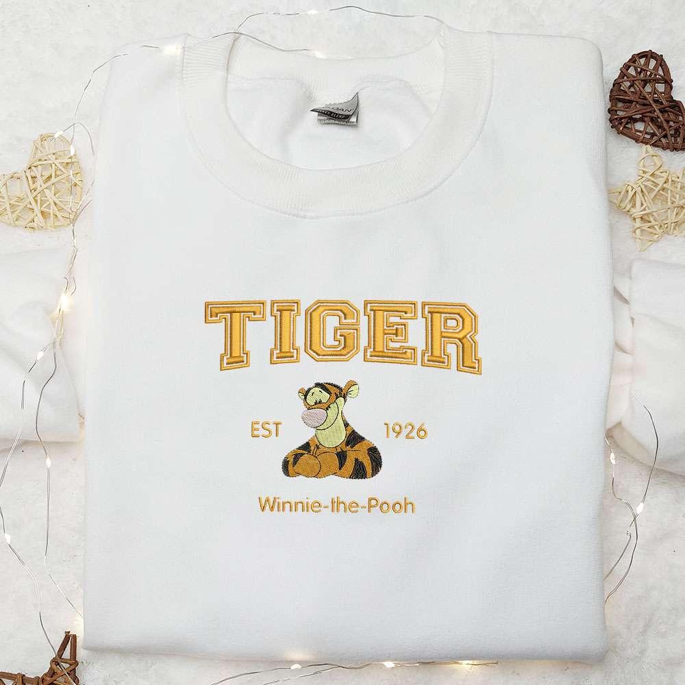 Tigger Est 96 Disney Characters Embroidered Shirt Inspired Movie Shirt Best Gift Idea For Family