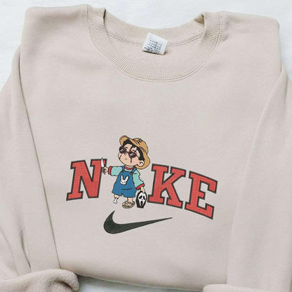 Baby Benito Ghostface x Nike Embroidered Sweatshirt Halloween Embroidered Shirt Best Halloween Gift Ideas