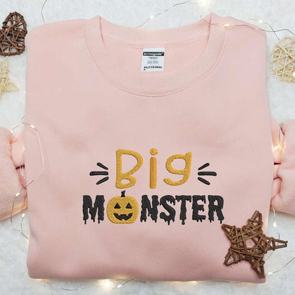 Big Monster Embroidered Shirt Halloween Embroidered Shirt Best Halloween Gift Ideas For Family