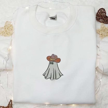 Boo Haw Cowboy Ghost Embroidered Shirt Funny Halloween Embroidered Shirt Best Halloween Gift Ideas 1