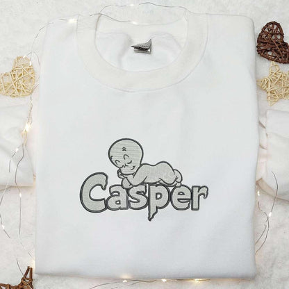 Casper Ghost Embroidered Shirt Halloween Embroidered Shirt Best Halloween Gifts