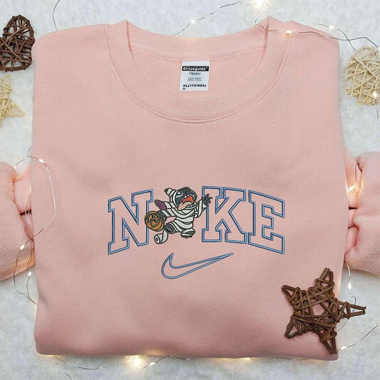 Stitch Mummy x Nike Embroidered Sweatshirt Nike Inspired Embroidered Shirt Best Halloween Gift Ideas