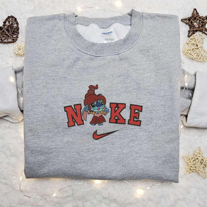Stitch Mary Sanderson Halloween x Nike Embroidered Sweatshirt Horror Movie Halloween Embroidered Shirt Best Halloween Gift Ideas