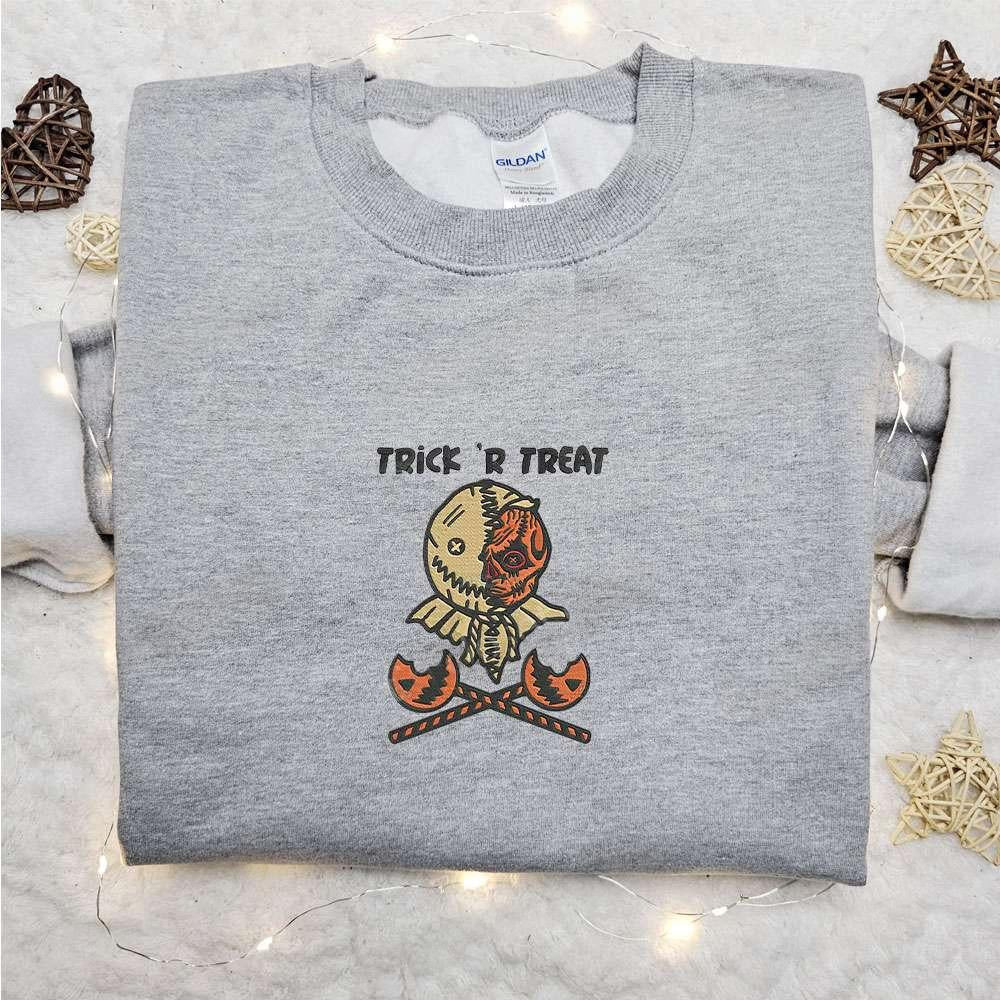 Trick R Treat Sam Embroidered Shirt Horror Movie Embroidered Hoodie Best Halloween Gift Ideas